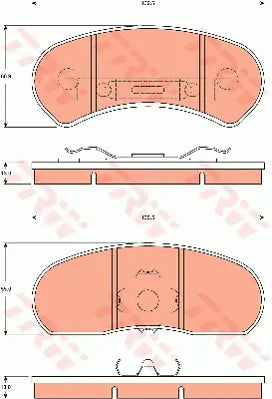 Brake Pad Set, Disc Brake GDB7598 - TRW