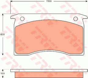 Brake Pad Set, Disc Brake GDB7599DT - TRW