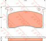 Brake Pad Set, Disc Brake GDB7600 - TRW - Brake Pads - TRW