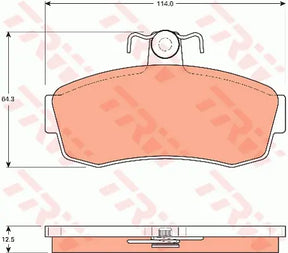 Brake Pad Set, Disc Brake GDB7601 - TRW