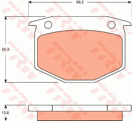 Brake Pad Set, Disc Brake GDB7602 - TRW
