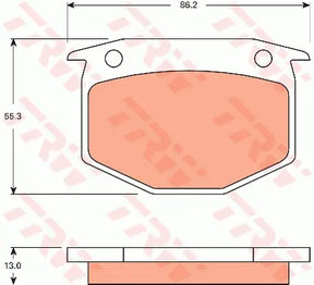 Brake Pad Set, Disc Brake GDB7602 - TRW