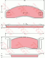 Brake Pad Set, Disc Brake GDB7603DT - TRW