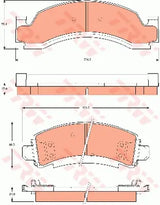 Brake Pad Set, Disc Brake GDB7604 - TRW - Brake Pads - TRW