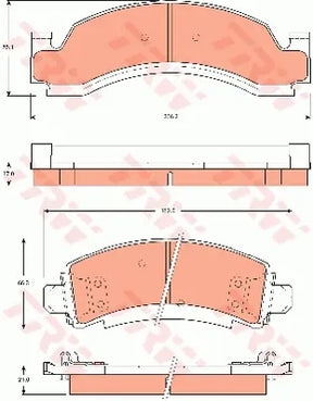 Brake Pad Set, Disc Brake GDB7604 - TRW