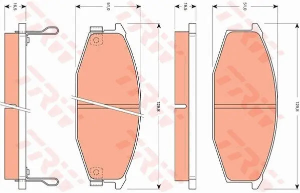Brake Pad Set, Disc Brake GDB7605 - TRW
