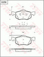 Brake Pad Set, Disc Brake GDB760 - TRW
