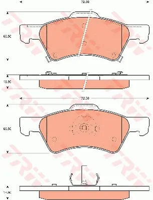 Brake Pad Set, Disc Brake GDB7610 - TRW