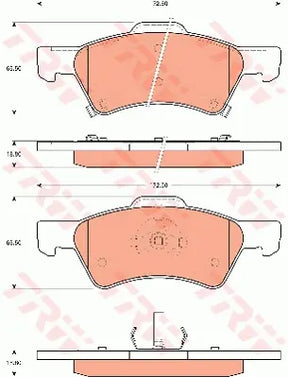 Brake Pad Set, Disc Brake GDB7610 - TRW