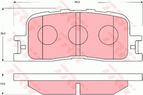 Brake Pad Set, Disc Brake GDB7628AT - TRW