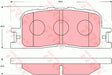 Brake Pad Set, Disc Brake GDB7628DT - TRW
