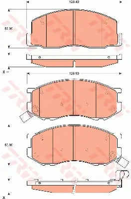 Brake Pad Set, Disc Brake GDB7630 - TRW