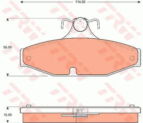 Brake Pad Set, Disc Brake GDB7632 - TRW