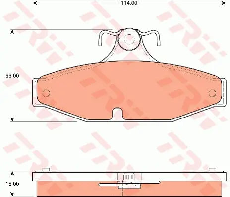 Brake Pad Set, Disc Brake GDB7632DT - TRW