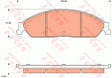 Brake Pad Set, Disc Brake GDB7633DT - TRW