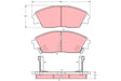 Brake Pad Set, Disc Brake GDB763DT - TRW