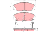 Brake Pad Set, Disc Brake GDB763DT - TRW