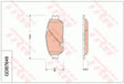 Brake Pad Set, Disc Brake GDB764 - TRW