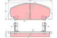 Brake Pad Set, Disc Brake GDB764DT - TRW