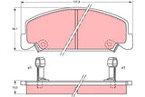 Brake Pad Set, Disc Brake GDB764DT - TRW - Brake Pads - TRW