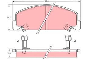 Brake Pad Set, Disc Brake GDB764DT - TRW