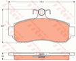 Brake Pad Set, Disc Brake GDB7650DT - TRW