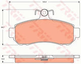 Brake Pad Set, Disc Brake GDB7650DT - TRW