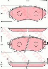 Brake Pad Set, Disc Brake GDB765 - TRW - Brake Pads - TRW