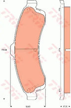 Brake Pad Set, Disc Brake GDB7657 - TRW