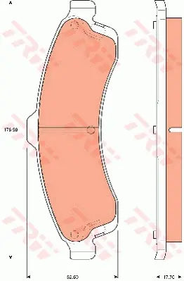Brake Pad Set, Disc Brake GDB7657 - TRW