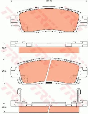 Brake Pad Set, Disc Brake GDB7658 - TRW