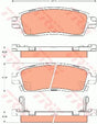 Brake Pad Set, Disc Brake GDB7658 - TRW