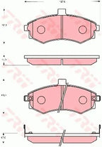 Brake Pad Set, Disc Brake GDB7665DT - TRW