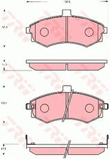 Brake Pad Set, Disc Brake GDB7665DT - TRW