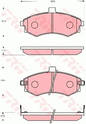 Brake Pad Set, Disc Brake GDB7665DT - TRW