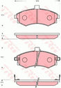 Brake Pad Set, Disc Brake GDB7665DT - TRW