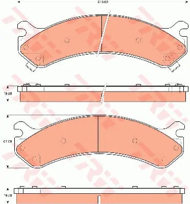 Brake Pad Set, Disc Brake GDB7667 - TRW