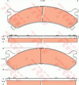Brake Pad Set, Disc Brake GDB7667 - TRW - Brake Pads - TRW