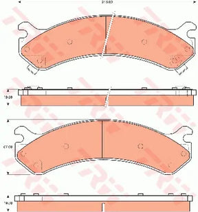 Brake Pad Set, Disc Brake GDB7667 - TRW