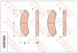 Brake Pad Set, Disc Brake GDB7668 - TRW - Brake Pads - TRW