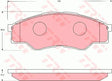 Brake Pad Set, Disc Brake GDB7669 - TRW