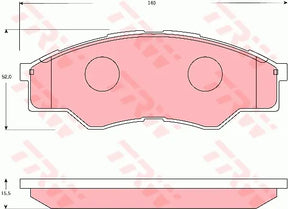 Brake Pad Set, Disc Brake GDB7669 - TRW