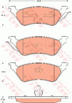 Brake Pad Set, Disc Brake GDB7670 - TRW