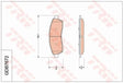 Brake Pad Set, Disc Brake GDB7672 - TRW