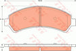 Brake Pad Set, Disc Brake GDB7673 - TRW