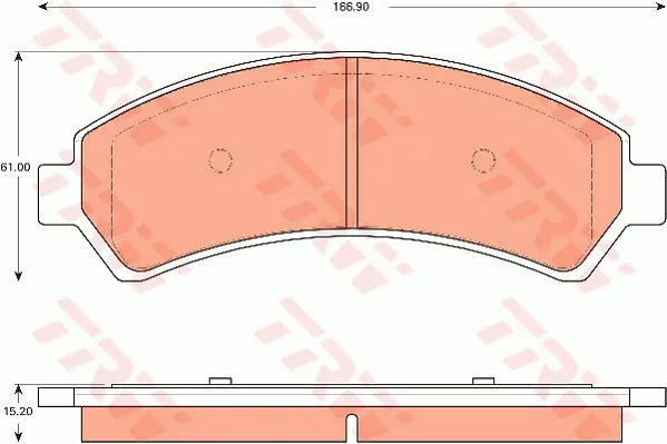 Brake Pad Set, Disc Brake GDB7673 - TRW