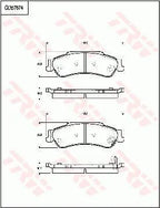 Brake Pad Set, Disc Brake GDB7674 - TRW