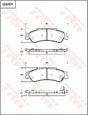 Brake Pad Set, Disc Brake GDB7674 - TRW