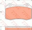 Brake Pad Set, Disc Brake GDB7678 - TRW
