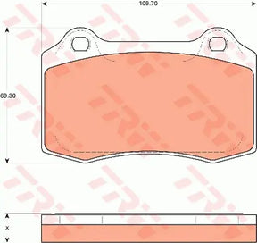Brake Pad Set, Disc Brake GDB7678 - TRW